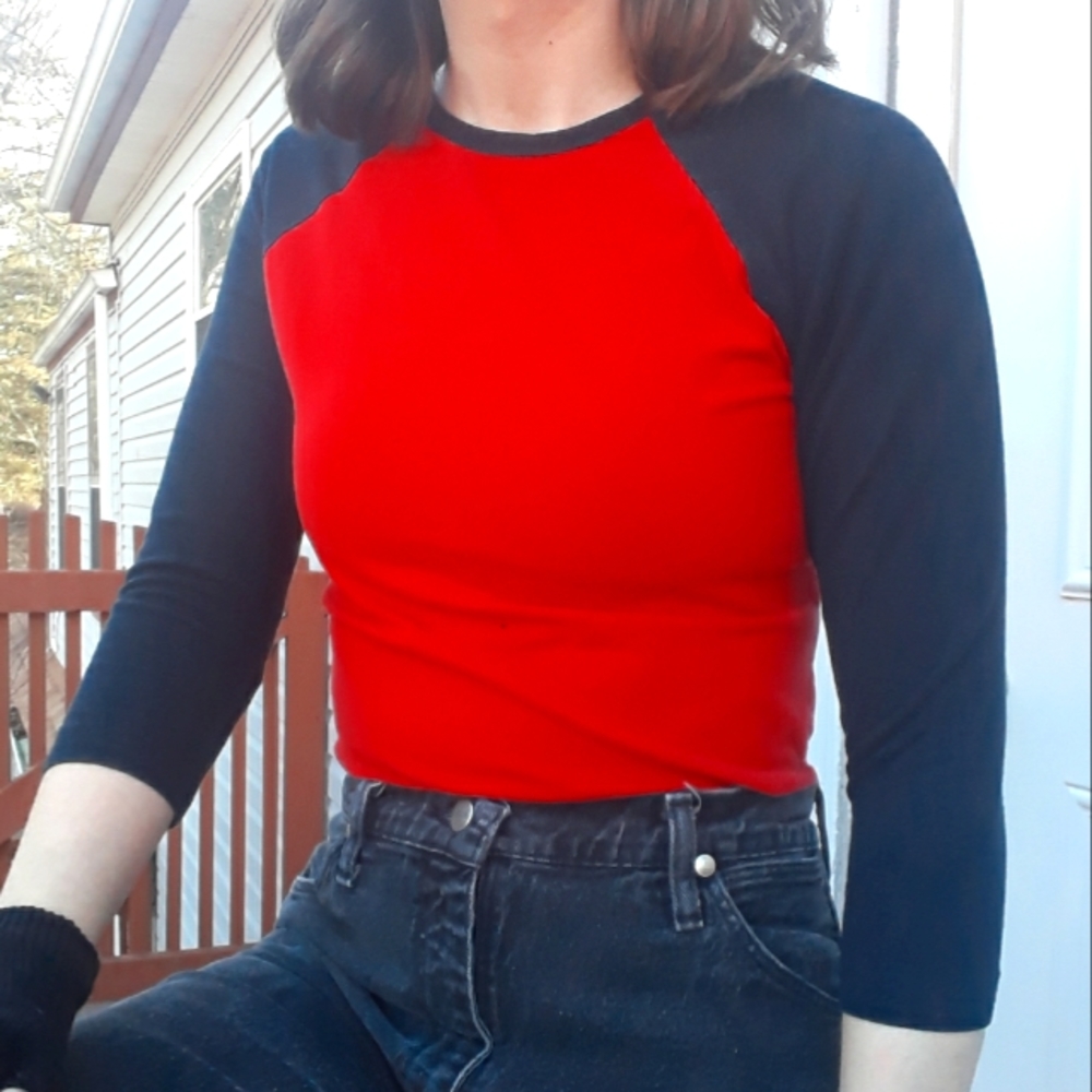 Red n' Black SELF ESTEEM Baseball Tee 🔥